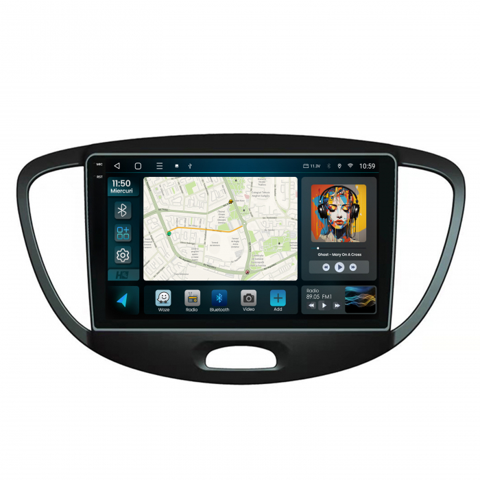 Navigatie 2K QLED Hyundai I10 2007-2013 4GB | Hub64.ro [2]