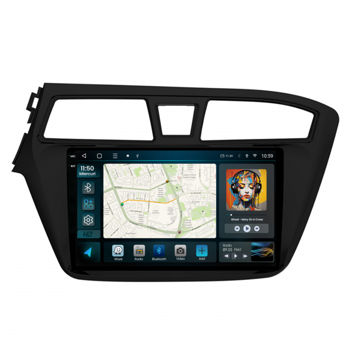 Navigatie 2K QLED Hyundai I20 2014-2018 4GB | Hub64.ro [2]
