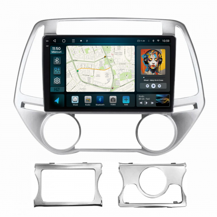 Navigatie 2K QLED Hyundai I20 (2012-2014) 4GB | Hub64.ro [2]