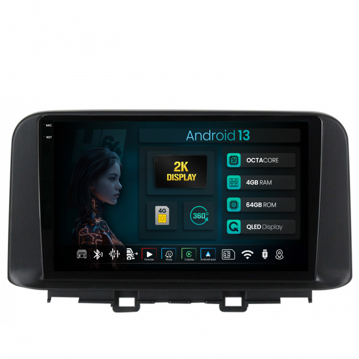 Carplay Android 13 Toyota RAV4 2018+ QLED | Hub64.ro [1]