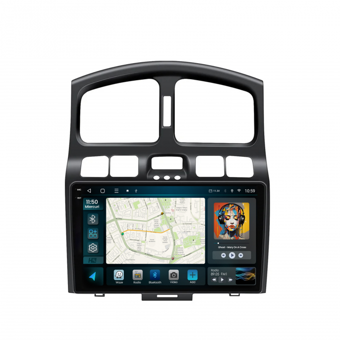 Android 13 Hyundai Santa FE 01-06 QLED | Hub64.ro [2]