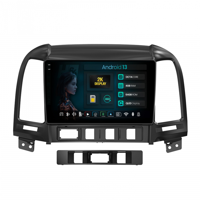 Android 13 Hyundai Santa FE QLED | Hub64.ro [1]