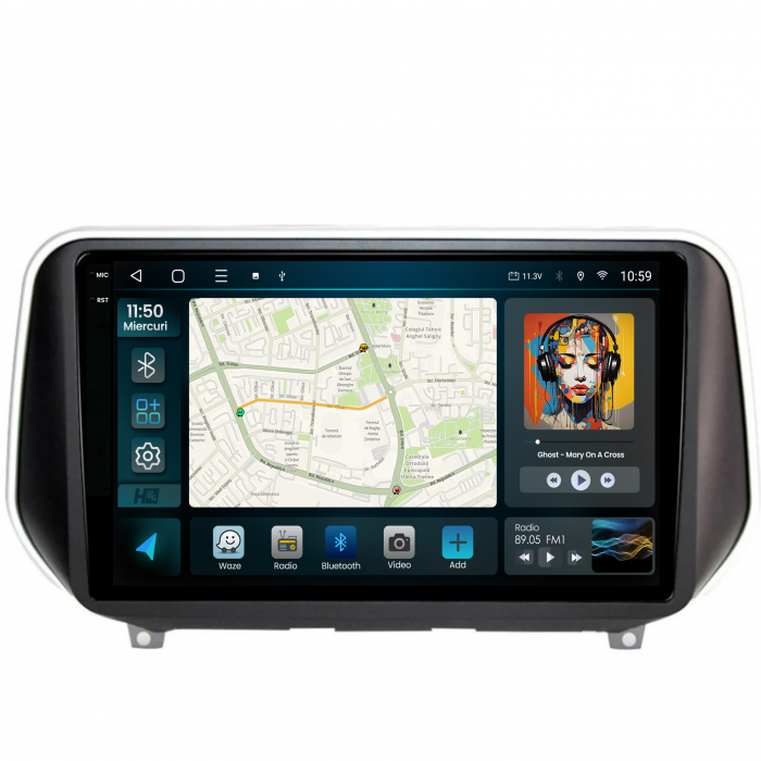 Android 13 Hyundai Santa Fe (2018-Prezent) QLED | Hub64.ro [2]