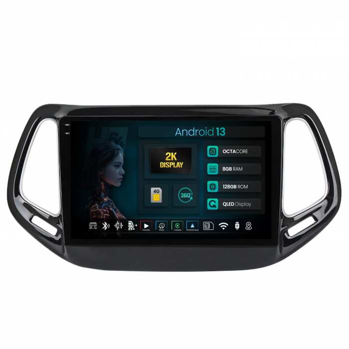 Navigatie Android Jeep Compass 2016+ 8GB | Hub64.ro [1]