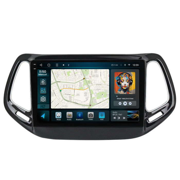 Navigatie Android Jeep Compass 2016+ 8GB | Hub64.ro [2]