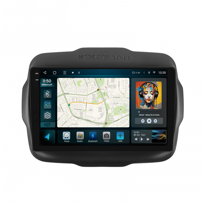 Navigatie 2K QLED Jeep Renegade 2014-2018 4GB | Hub64.ro [2]