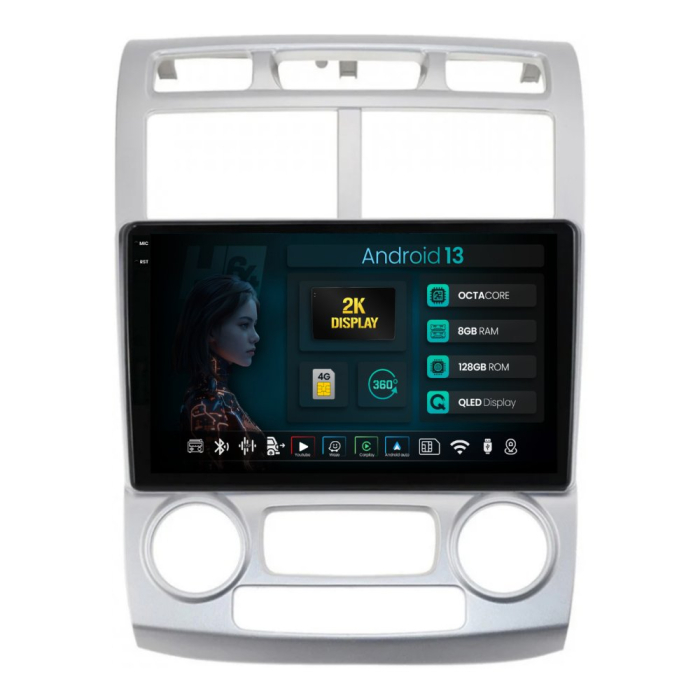 Navigatie 2K Android Kia Sportage (2004-2010), climă automată 8GB | Hub64.ro [1]