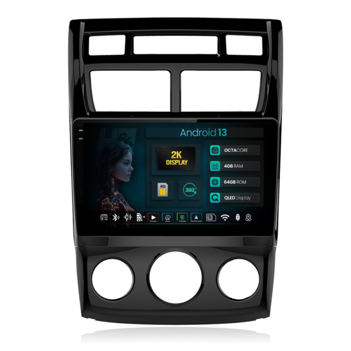 Navigatie 2K Android Kia Sportage (2004-2010), climă manuală 4GB | Hub64.ro [1]