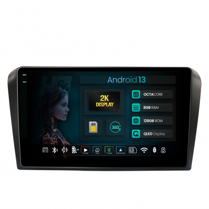Navigatie Android 13 Mazda 3 8+128GB | Hub64.ro [1]