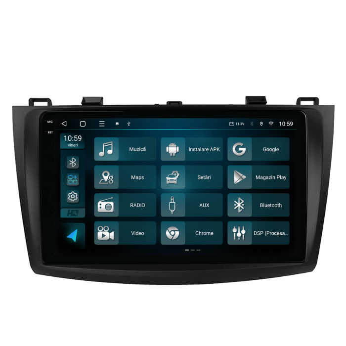 Navigatie 2K Android 13 Mazda 3 09-13 QLED | Hub64.ro [3]