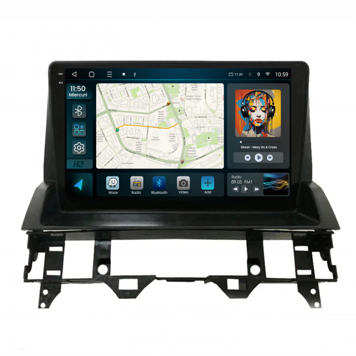 Navigatie 2K  Android 13 Mazda 6 QLED | Hub64.ro [2]