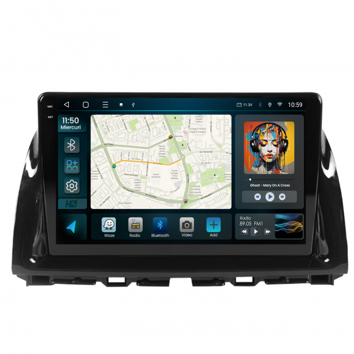 Navigatie 2K QLED Mazda CX-5 2012-2015 4GB | Hub64.ro [2]