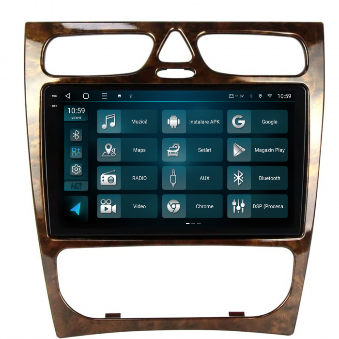 Navigatie 2K Android 13 Benz C Class (W203) (2002-2004) QLED | Hub64.ro [3]