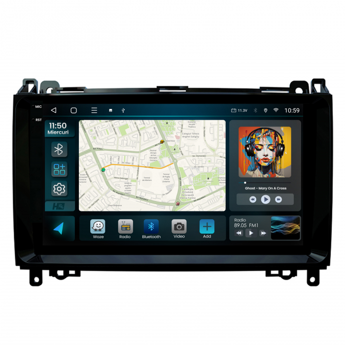 Navigatie 2K Android 13 Mercedes 4GB QLED | Hub64.ro [2]