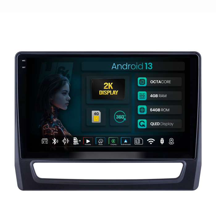 Navigatie 2K QLED Mitsubishi ASX Android 4+64GB | Hub64.ro [1]