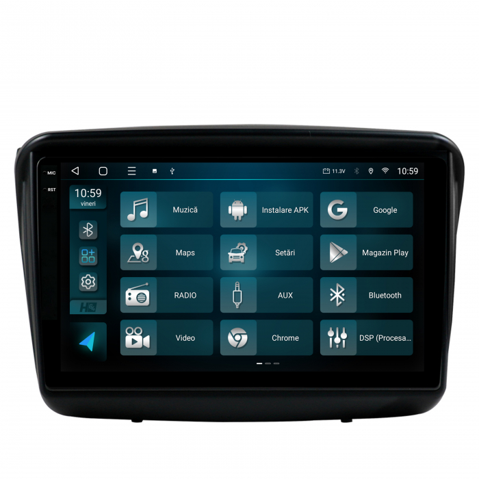 Navigatie 2K QLED Android Mitsubishi L200 / Pajero 4GB [3]