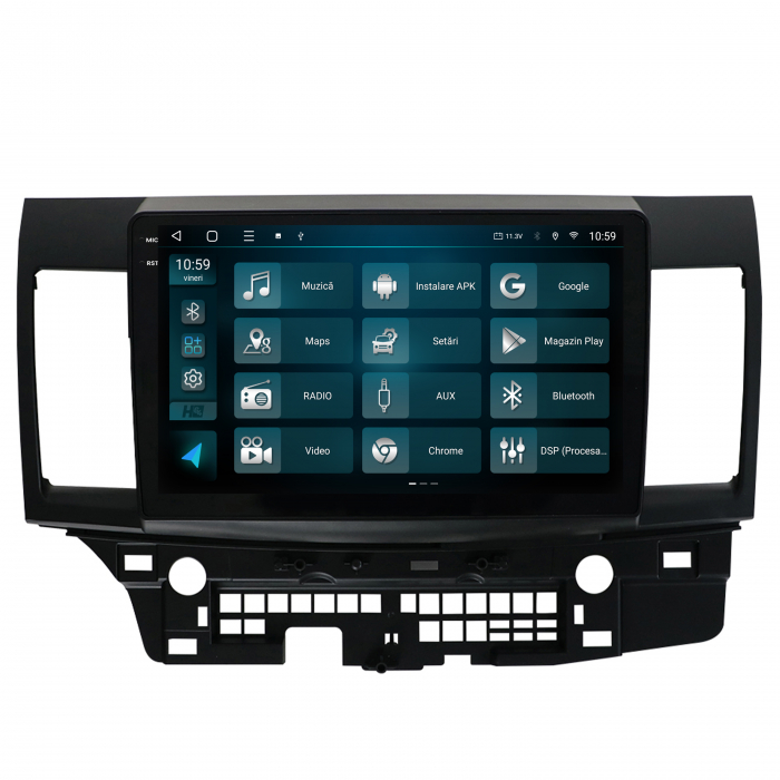 Navigatie 2K Android 13 Mitsubishi Lancer QLED | Hub64.ro [3]