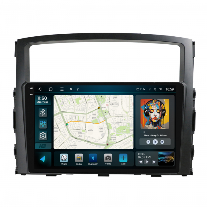 Navigatie Android 13 Mitsubishi Pajero 8+128GB | Hub64.ro [2]