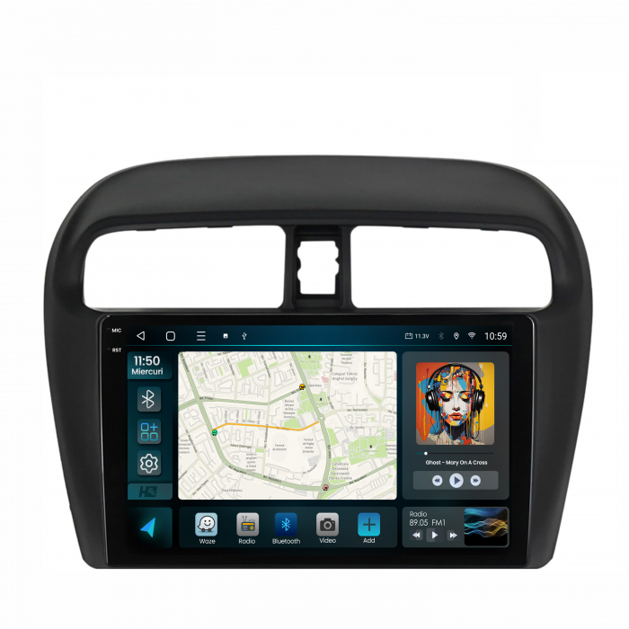 Navigatie Mitsubishi Space Star Android 8+128GB | Hub64.ro [2]