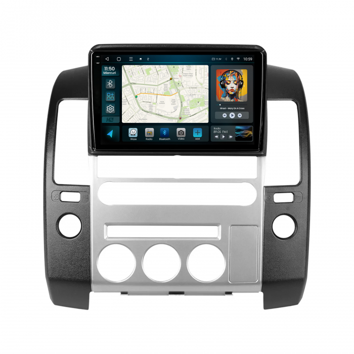 Navigatie 2K Android 13 Nissan Navara QLED | Hub64.ro [2]