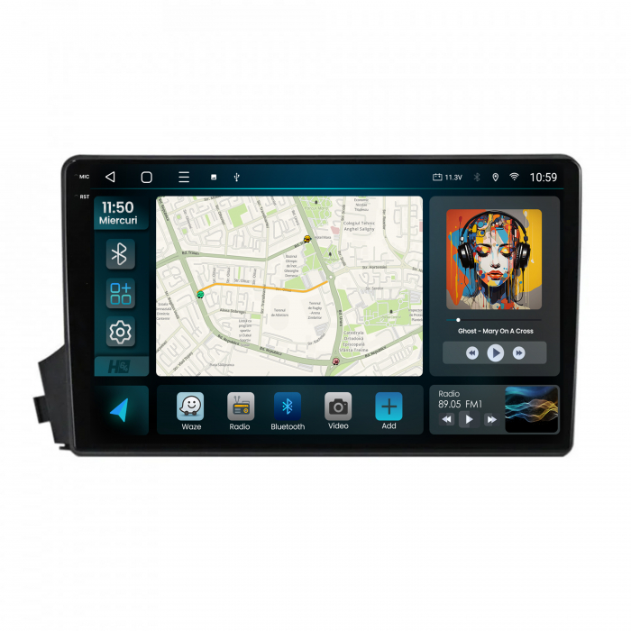 Navigatie Android 13 Ssangyong Actyon-Kyron (2005-2011) 8GB | Hub64.ro [2]