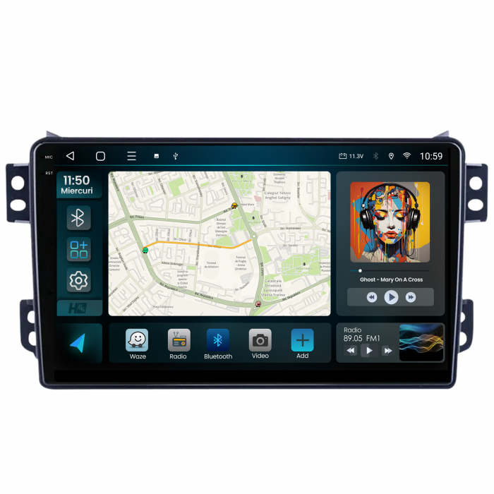 Navigatie Android 13 Opel Agila 8+128GB | Hub64.ro [2]