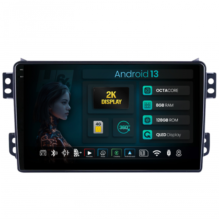Navigatie Android 13 Opel Agila 8+128GB | Hub64.ro [1]