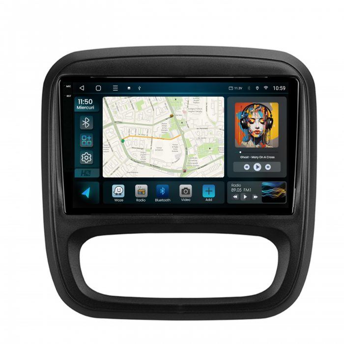 Navigatie 2K Android 13 Vivaro / Traffic / Fiat Talento QLED | Hub64.ro [2]