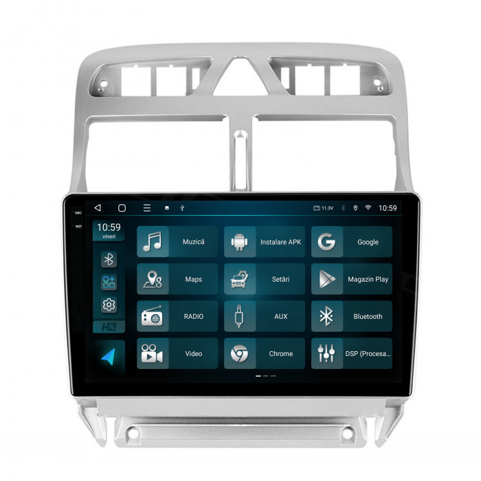 Navigatie 2K QLED Peugeot 307 Android 4GB | Hub64.ro [3]