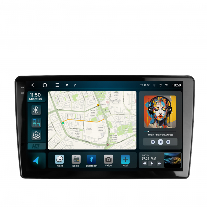 Navigatie Android 13 Peugeot 307 8+128GB | Hub64.ro [2]