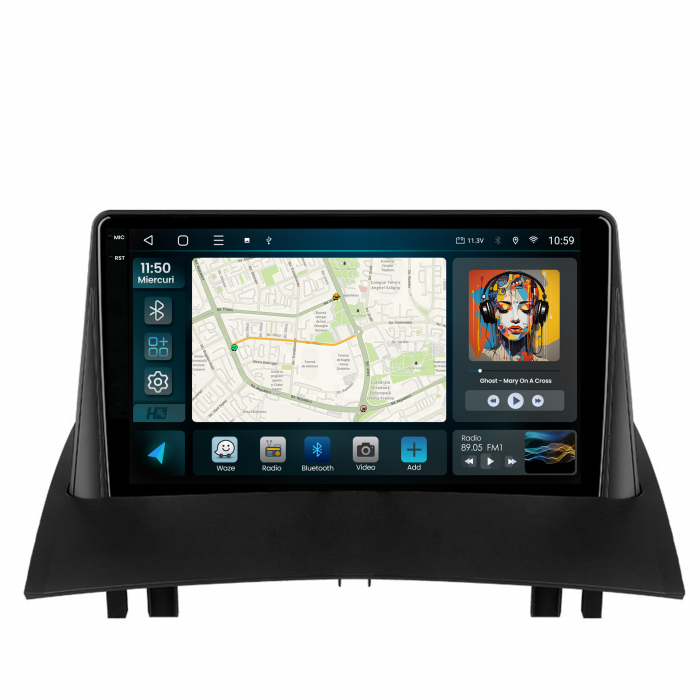 Navigatie Android 13 Renault Megane 2 8GB 9" | Hub64.ro [2]
