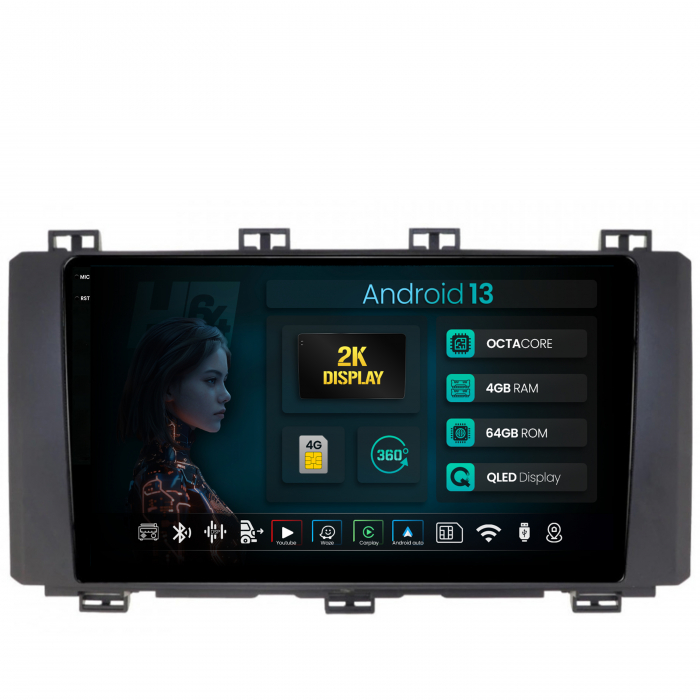 Navigatie 2K Android 13 Seat Leon QLED | Hub64.ro [1]