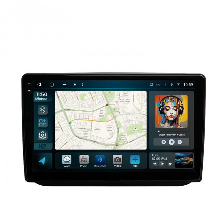 Navigatie 2K QLED Android 13 Skoda Fabia | Hub64.ro [2]
