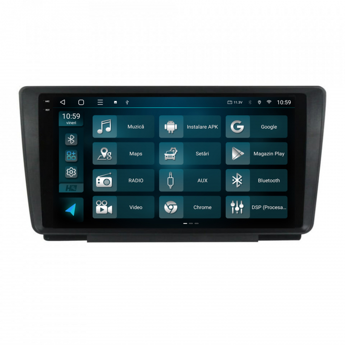 Navigatie 2K QLED Android 13 Skoda Octavia 2 | Hub64.ro [3]
