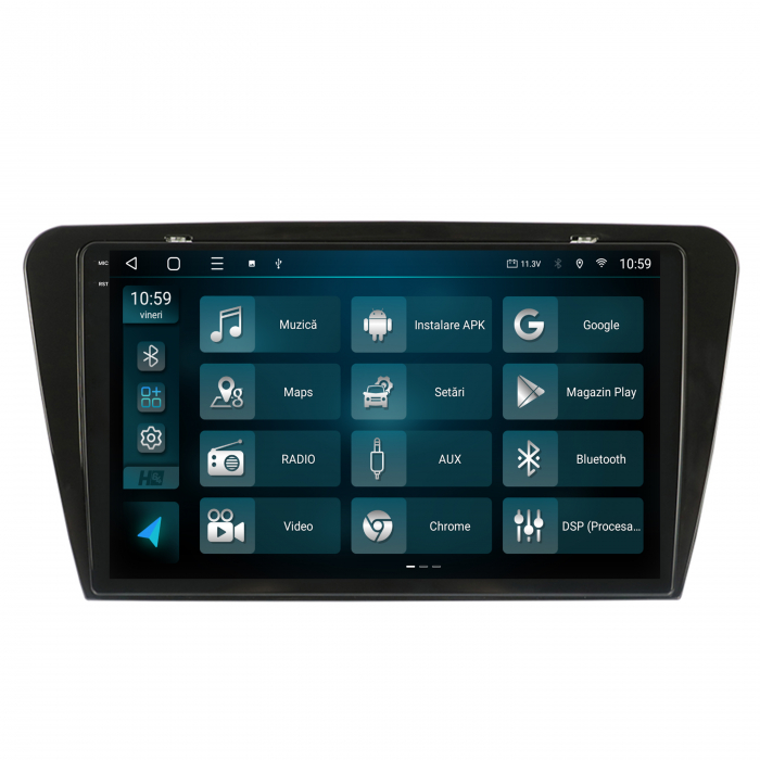 Navigatie 2K Android 13 Skoda Octavia 3 QLED | Hub64.ro [3]