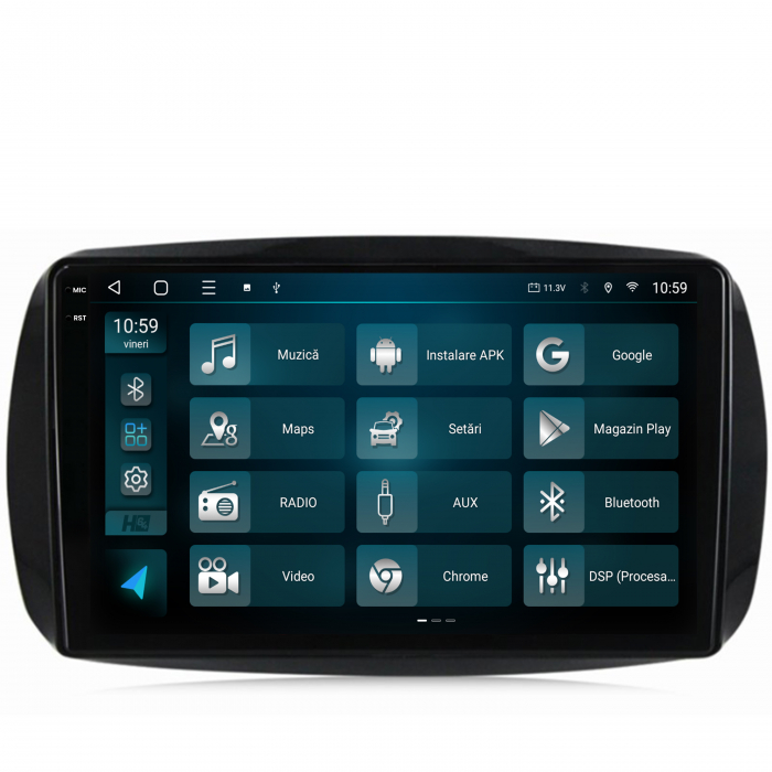 Carplay SMART Fortwo 2016-Prezent 8+128GB Slot 4G | HUB64 [3]