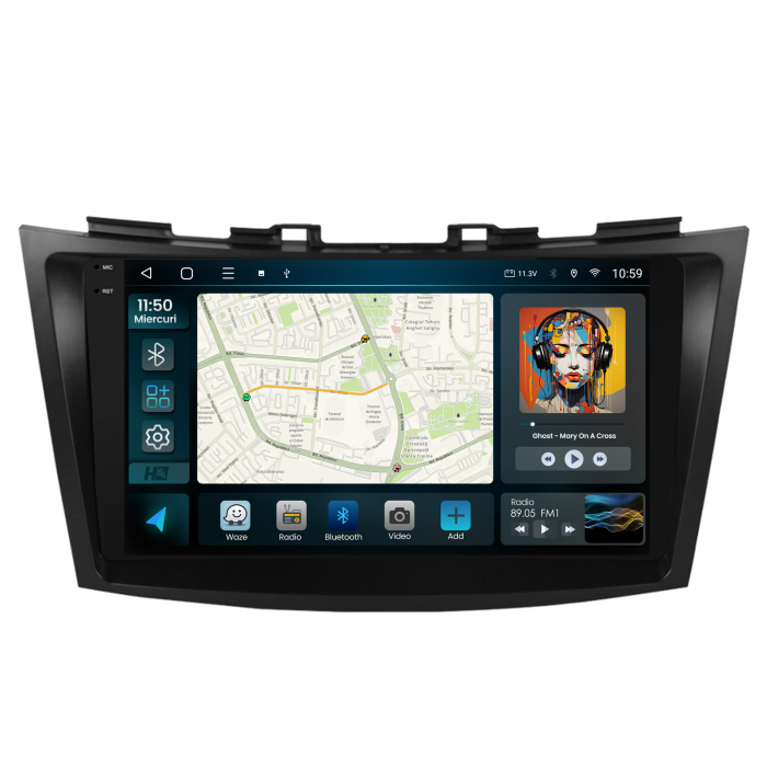 Navigatie 2K QLED Suzuki Swift 2011-2017 4GB | Hub64.ro [2]