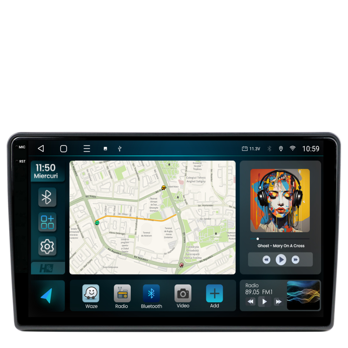 Navigatie 2K QLED Toyota Auris 2012-2014 4GB | Hub64.ro [2]