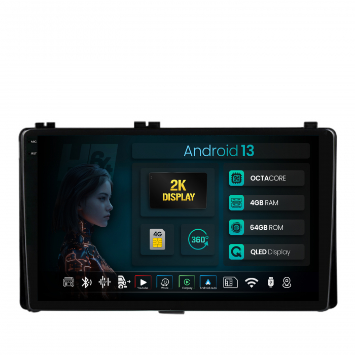 Navigatie 2K QLED Toyota Auris 2017-Prezent 4GB | Hub64.ro [1]