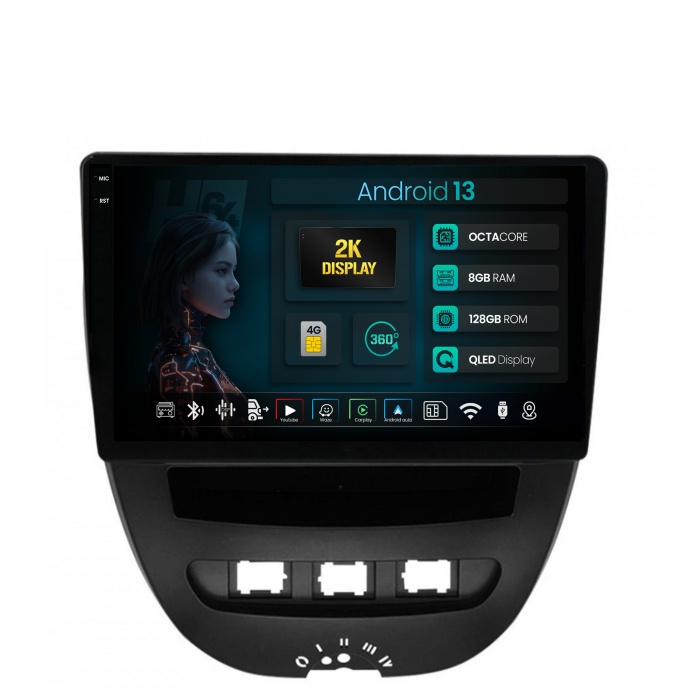 Navigatie Android 13 Toyota RAV4 8+128GB B | Hub64.ro [1]