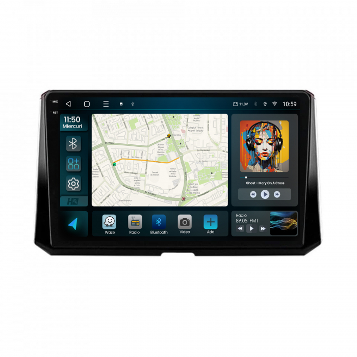 Navigatie 2K Android 13 Toyota Corolla QLED | Hub64.ro [2]
