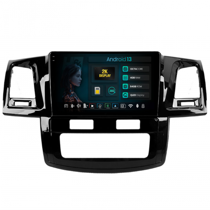 Navigatie 2K QLED Toyota Hilux Android 4GB | Hub64.ro [1]