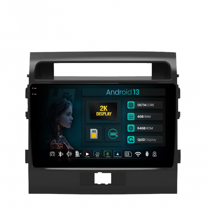Navigatie 2K Android 13 Land Cruiser 200 QLED | Hub64.ro [1]