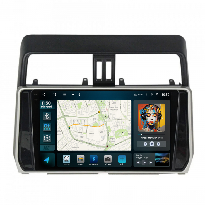 Navigatie 2K Android 13 Land Cruiser 2018+ QLED | Hub64.ro [2]