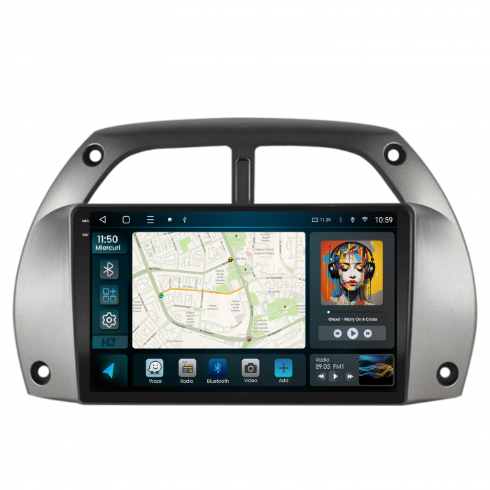 Navigatie 2K Android 13 Toyota RAV4 QLED | Hub64.ro [2]