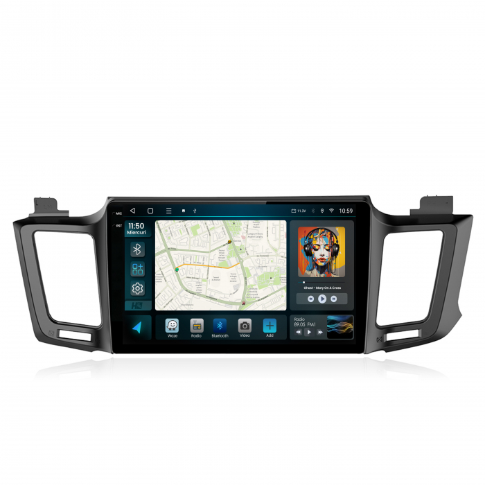 Navigatie 2K Android 13 Toyota RAV4 2013 QLED | Hub64.ro [2]