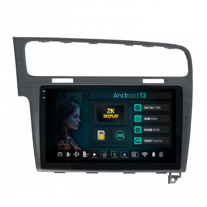 Navigatie 2K Android 13 VW Golf 7 Qled | Hub64.ro [1]