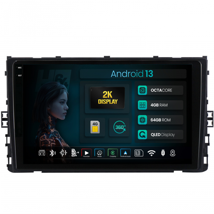Navigatie 2K Polo 2018+ 4G 4+64GB | Hub64.ro [1]