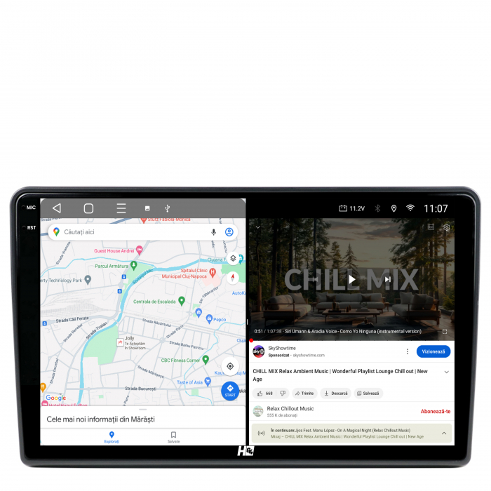 Navigatie 2K Android VW T5 Transporter / Multivan 10.1 inch 4GB | Hub64.ro [6]