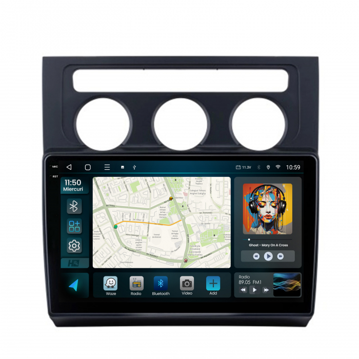 Navigatie Android 13 Volkswagen Touran 8GB | Hub64.ro [2]